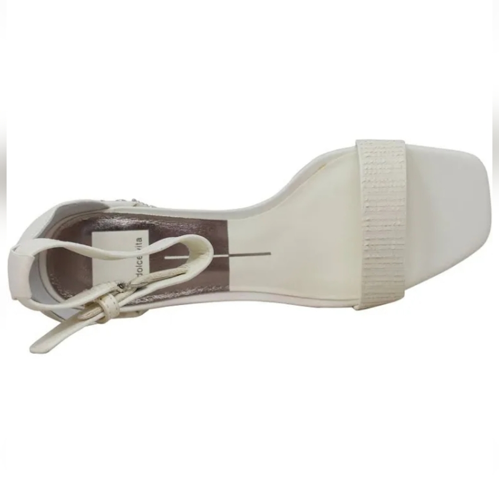 DOLCE VITA DORAH WHITE STUDDED HEELS - Picture 6 of 9